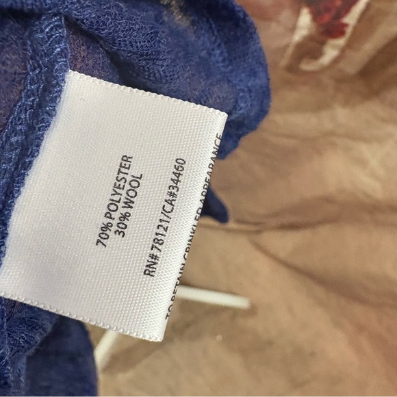 NEW Eileen Fisher Wool Blend Cardi Women's Navy Button Down Cardigan - Picture 11 of 11